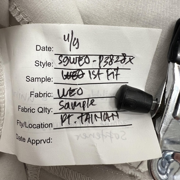 Eileen Fisher Pants 1X Light Gray Wide Leg Elastic Waist Side Zip Organic Cotton - Picture 7 of 13